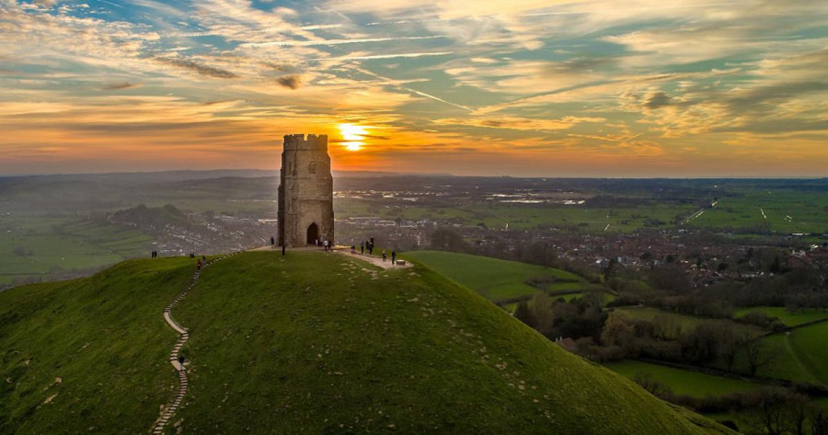 Glastonbury Tor at sunset